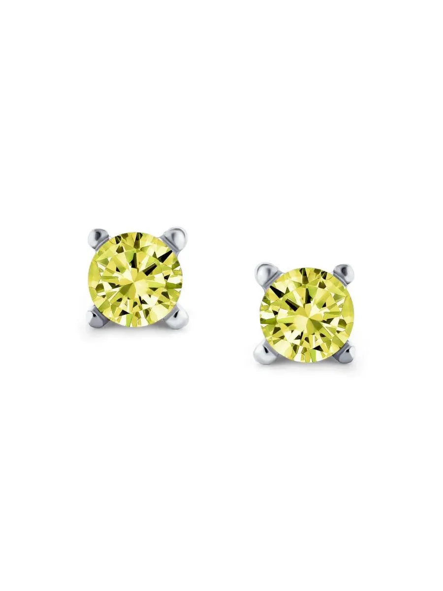 Серьги-пусеты с кубическим цирконием, 3 шт Bling Jewelry — изображение 3 из 3, оттенок мульти