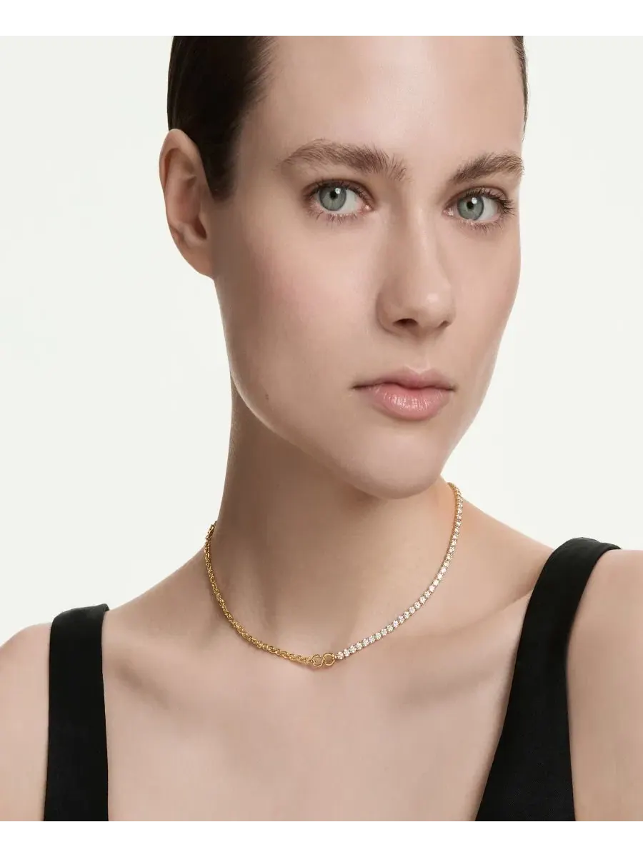 Колье с кристаллами Swarovski, модель Matrix — изображение 5 из 5, оттенок мульти