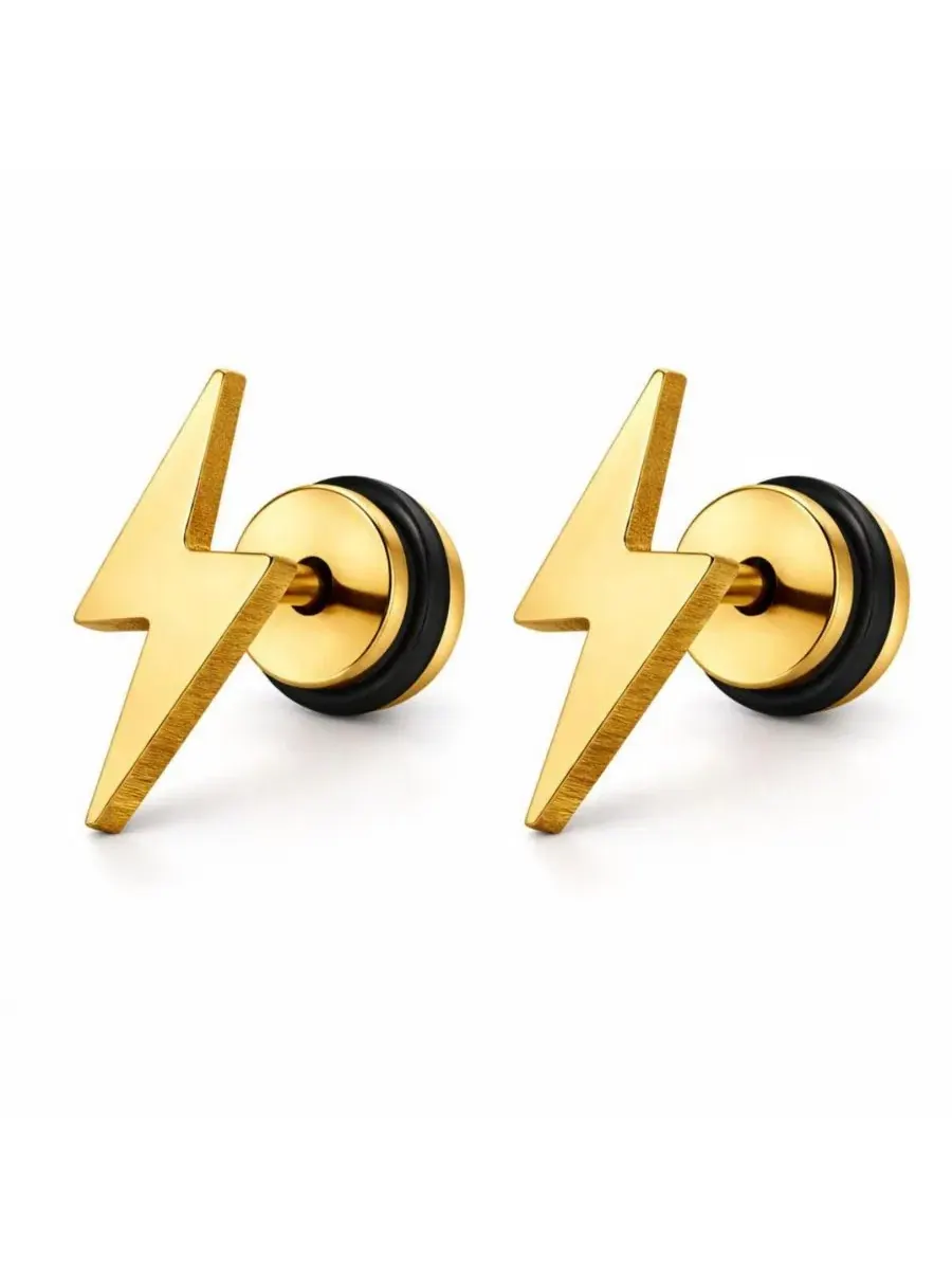 Серьги-пусеты из нержавеющей стали, 8 мм Rebl Jewelry