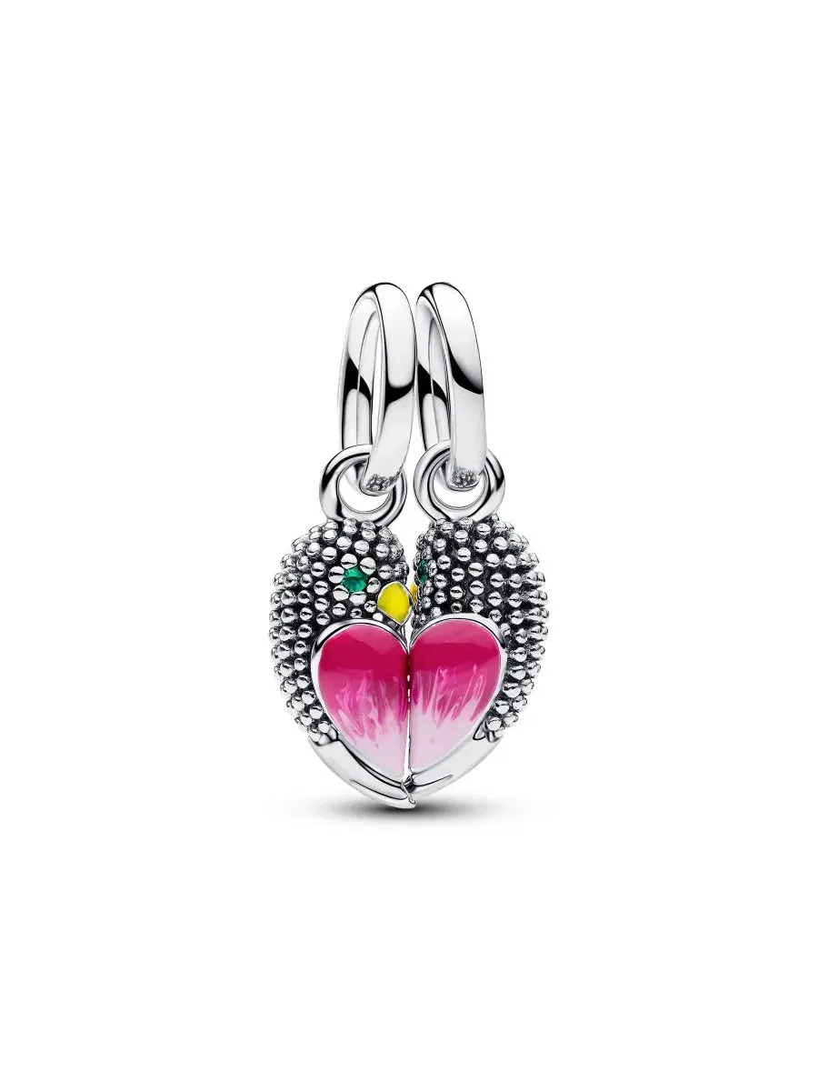 Подвеска-шарм с разделением Love Birds Pandora — изображение 1 из 4, оттенок серебристый