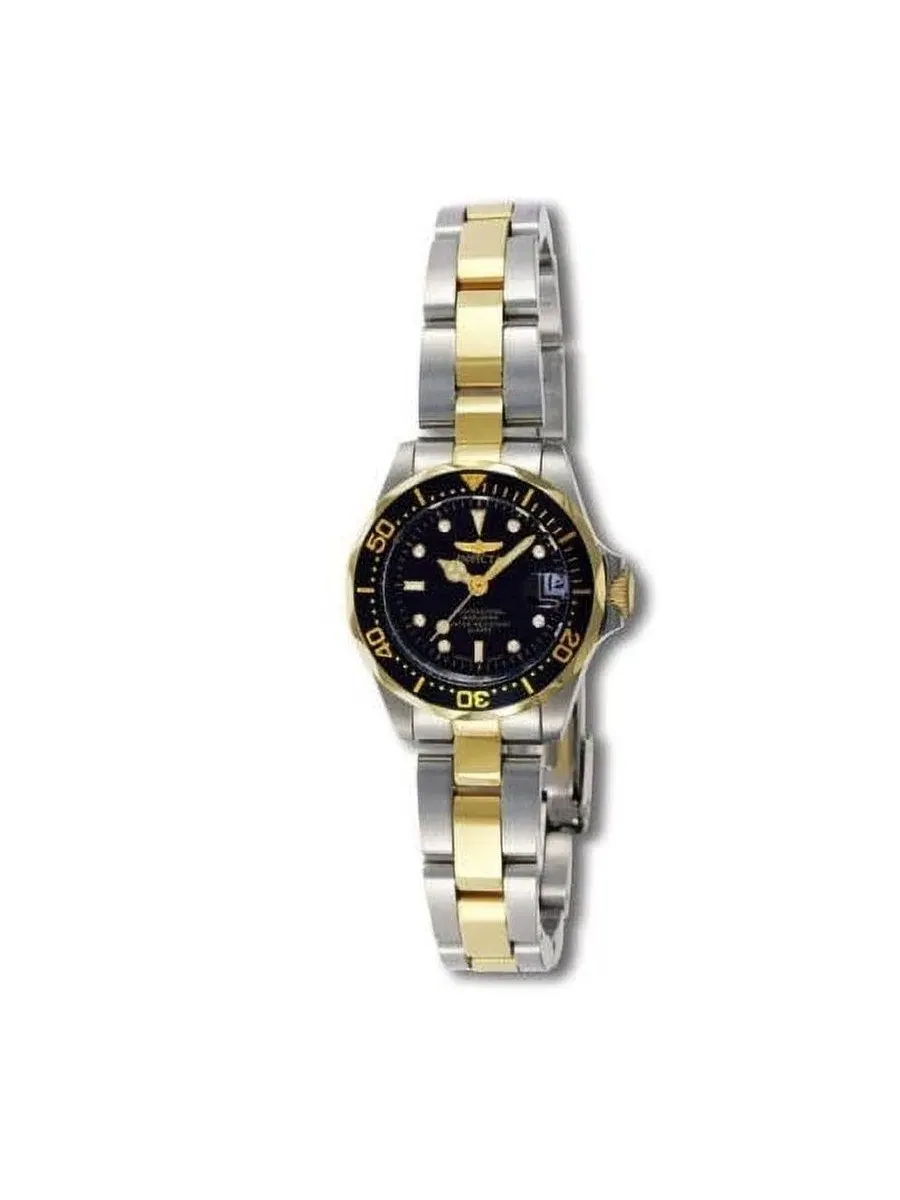 Женские часы Pro Diver Quartz с черным циферблатом Invicta — изображение 2 из 3, оттенок золото