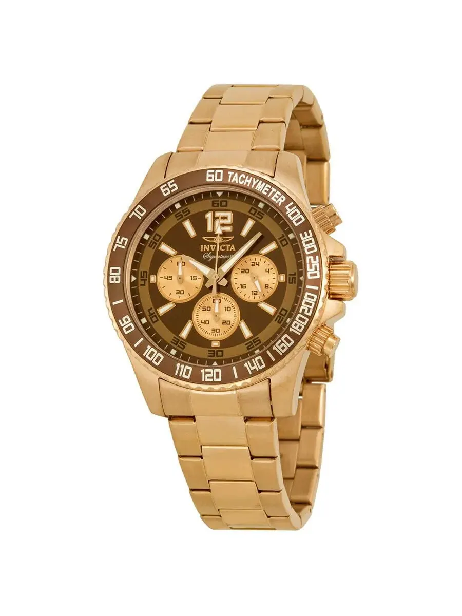 Мужские кварцевые часы-хронограф 7411 Signature с циферблатом Invicta