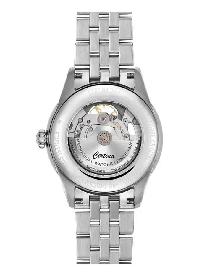 Мужские автоматические часы Swiss Automatic DS-1 Skeleton на стальном браслете, 40 мм Certina — изображение 2 из 4