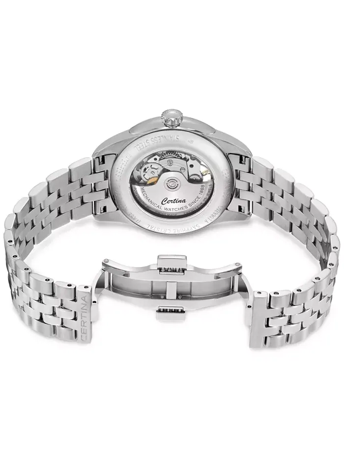 Мужские автоматические часы Swiss Automatic DS-1 Skeleton на стальном браслете, 40 мм Certina — изображение 4 из 4