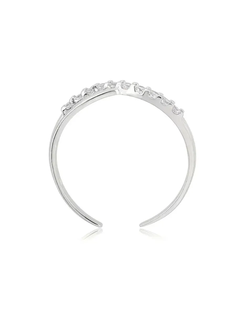 Кольцо на палец ноги с кубическим цирконием, модель Infinity Curata Jewelry — изображение 2 из 5, оттенок золотистый