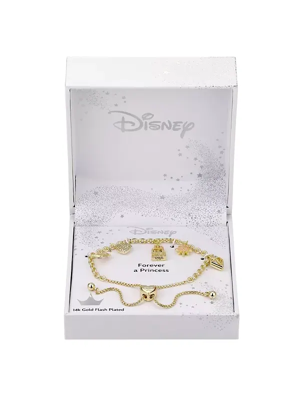 Браслет принцессы боло из кристаллов и перламутра Disney — изображение 2 из 3, оттенок золото