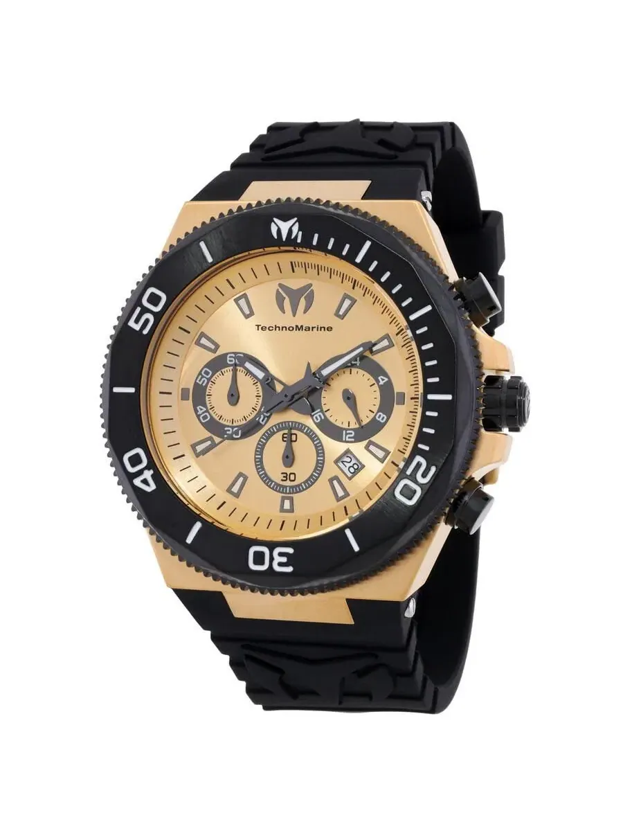 Мужские кварцевые часы-хронограф Manta TM-224020, цвет «оружейная сталь» Technomarine — черный