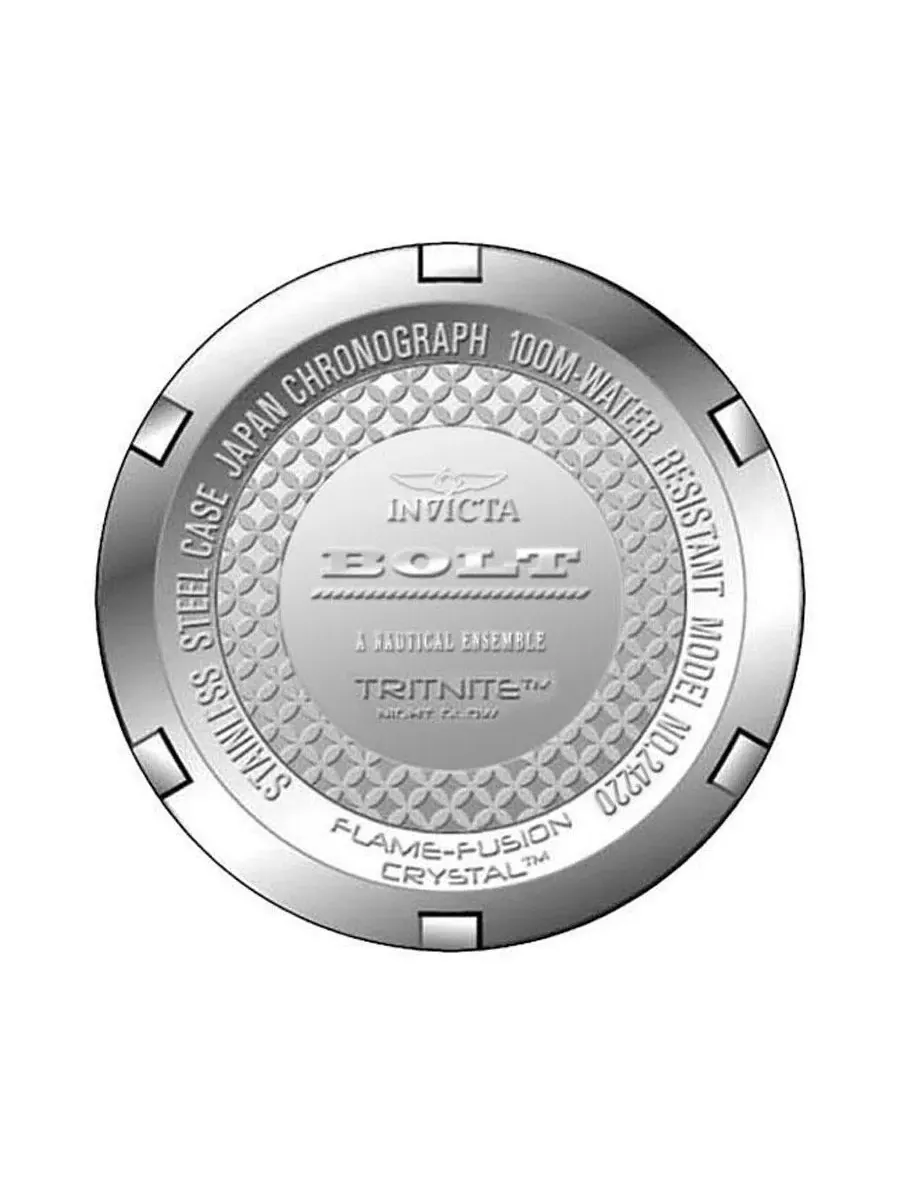 Мужские часы Bolt с хронографом, 50 мм Invicta — изображение 3 из 3, оттенок черный