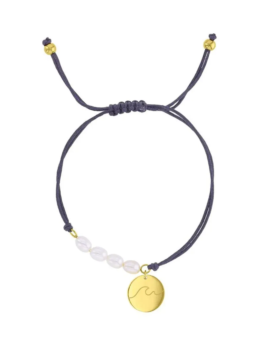 Браслет с подвеской-сердцем, модель Wave Heart Charm Roxy