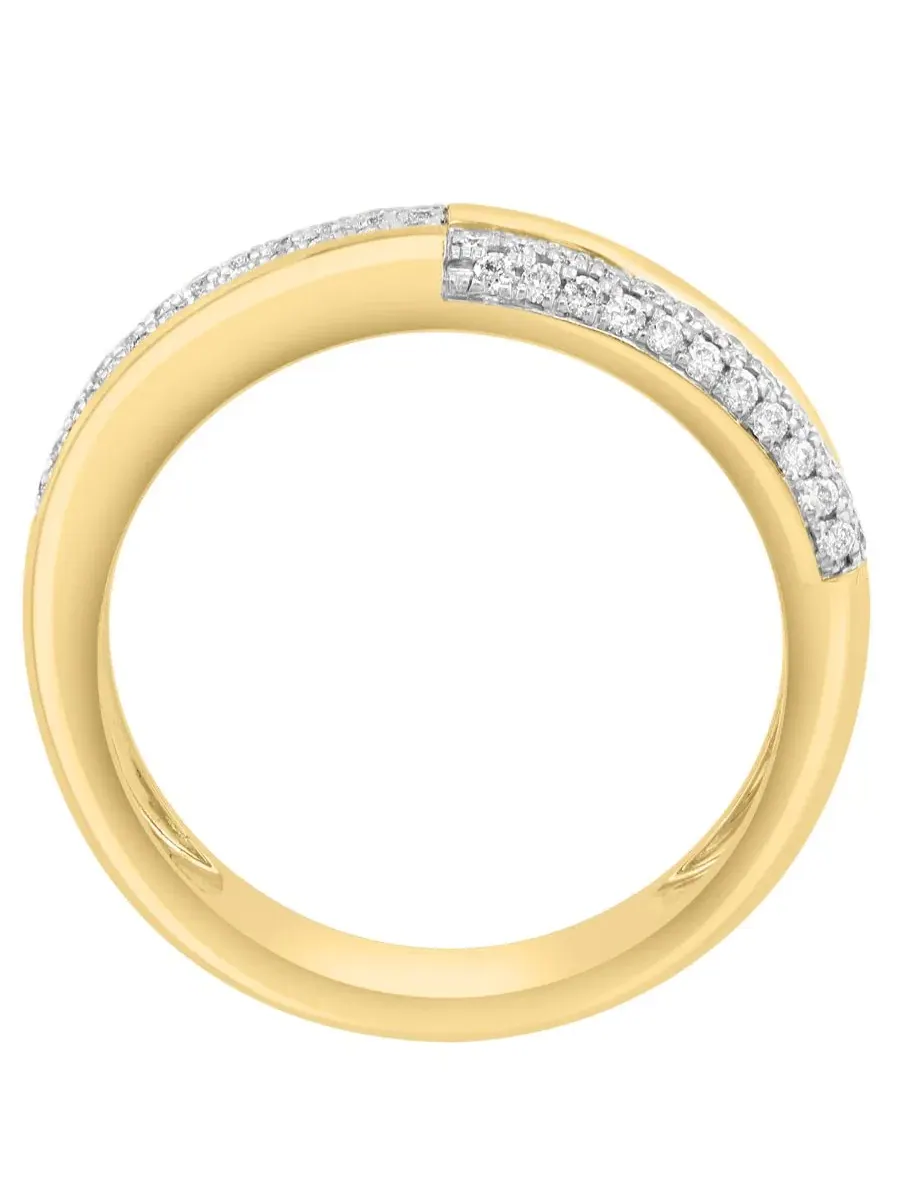 Кольцо с бриллиантом 1/3 ct. t.w. в 14-каратном желтом золоте EFFY Collection — изображение 2 из 4, оттенок желтый золотистый