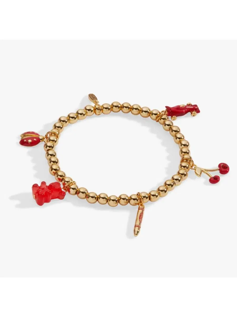 Эластичный браслет Crayola Scarlet Charm Alex And Ani — изображение 2 из 3, оттенок нет цвета