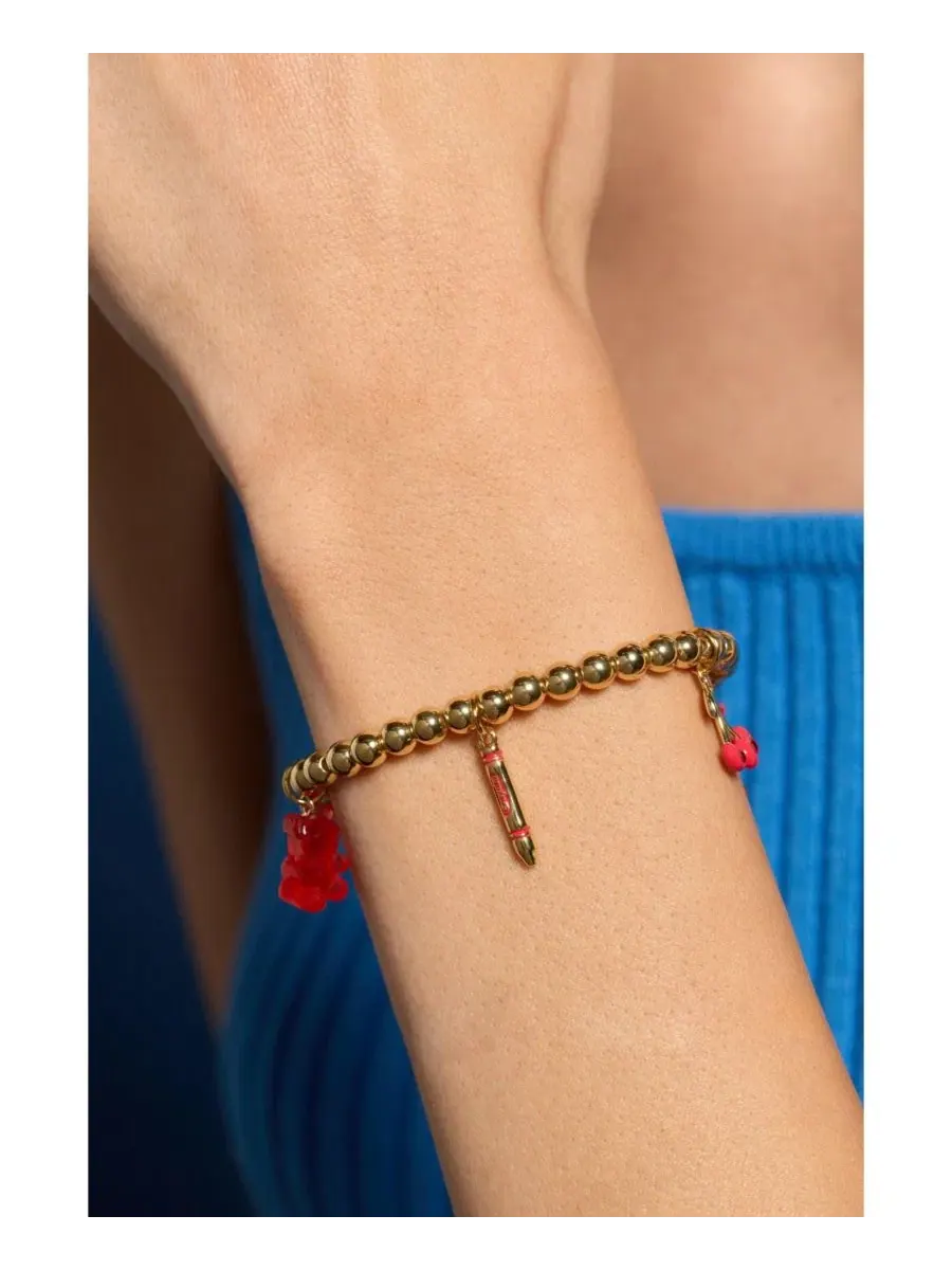 Эластичный браслет Crayola Scarlet Charm Alex And Ani — изображение 3 из 3, оттенок нет цвета