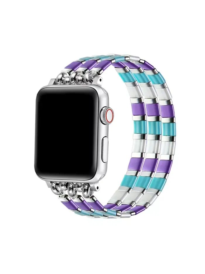Тонкий браслет для Apple Watch 44,45,46,49 мм Posh Tech — изображение 1 из 4, оттенок синий