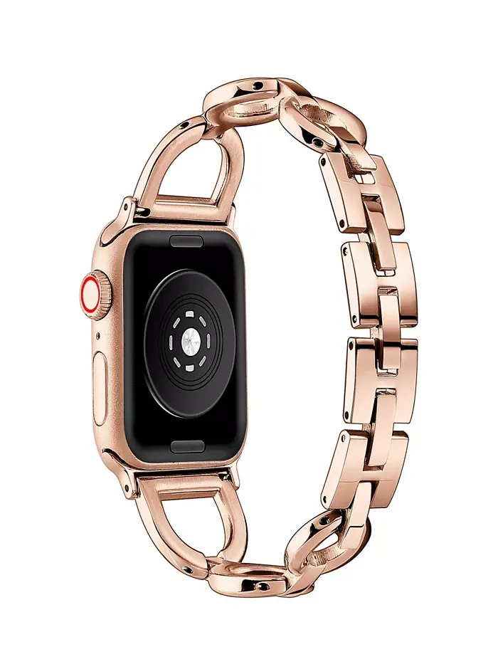 Коллетт Браслет из нержавеющей стали для Apple Watch 44, 45, 46, 49 мм Posh Tech — изображение 2 из 4, оттенок серебряный