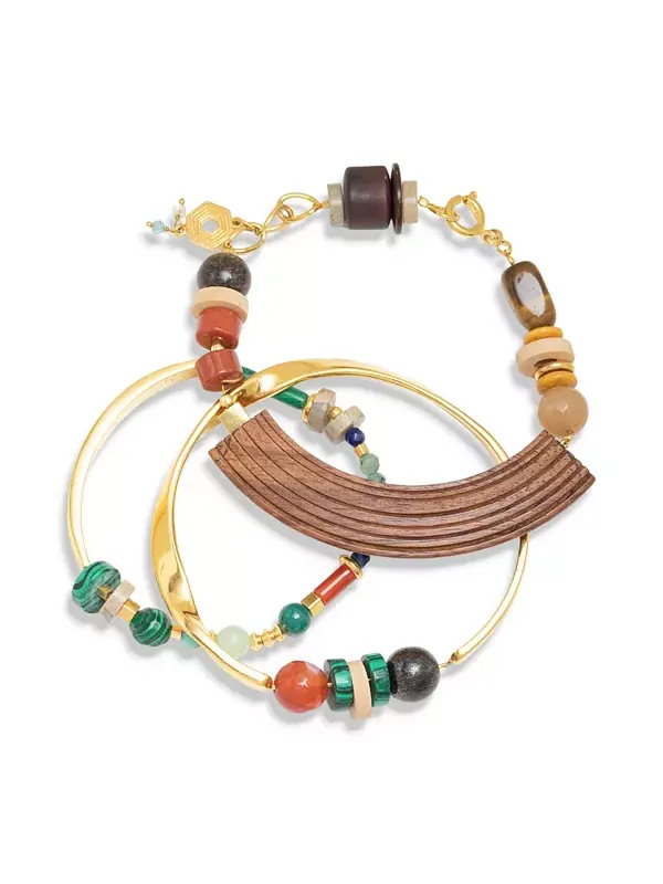 Браслет Шри Май Тей с покрытием из 18-каратного золота Nectar Nectar New York