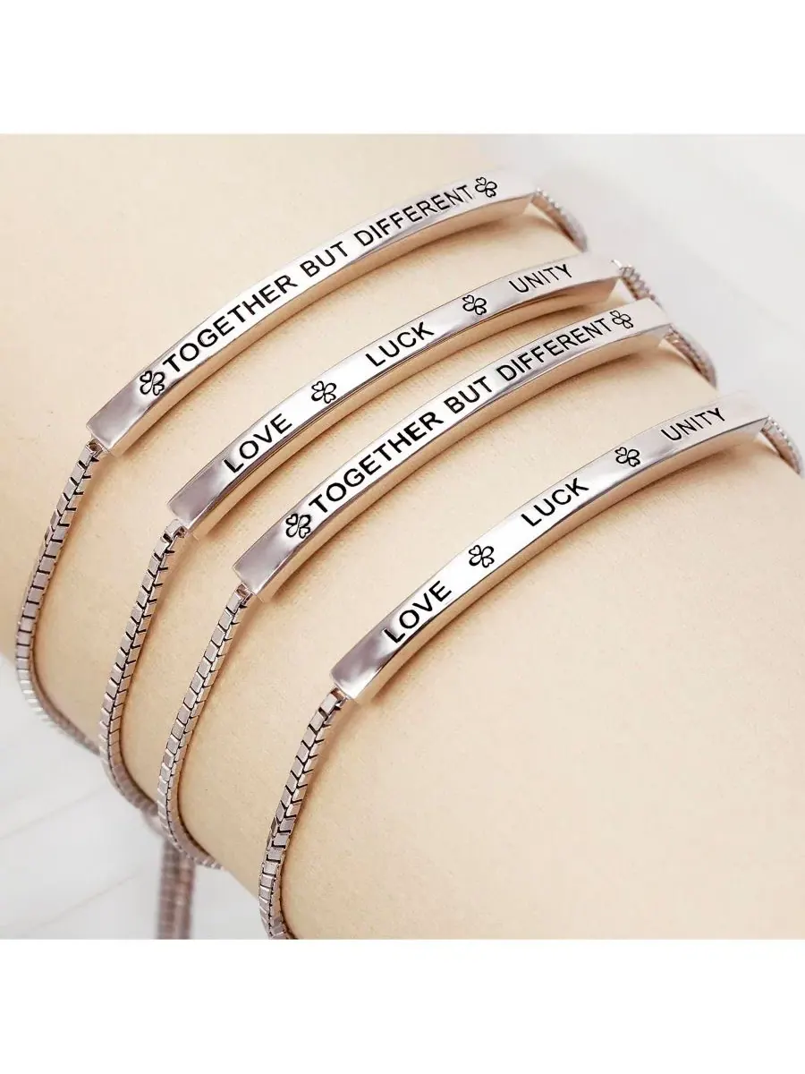Браслет-боло с символом Ayllu, модель BFF Love Luck Unity Bling Jewelry — изображение 3 из 3, оттенок серебряный