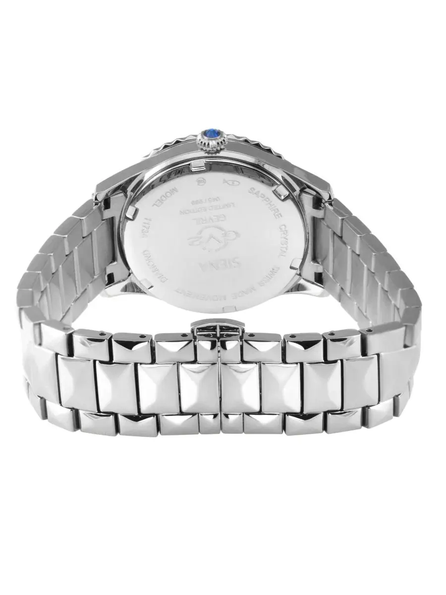 Женские часы Siena Swiss Quartz Diamond Silver GV2 by Gevril — изображение 3 из 3, оттенок серебряный