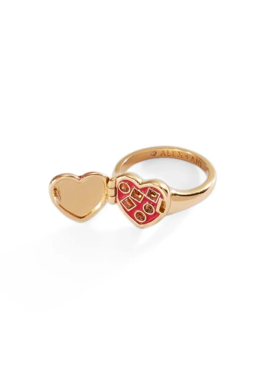 Кольцо-кулон с шоколадными кристаллами Box of Chocolate Locket Ring Alex and Ani — изображение 3 из 3