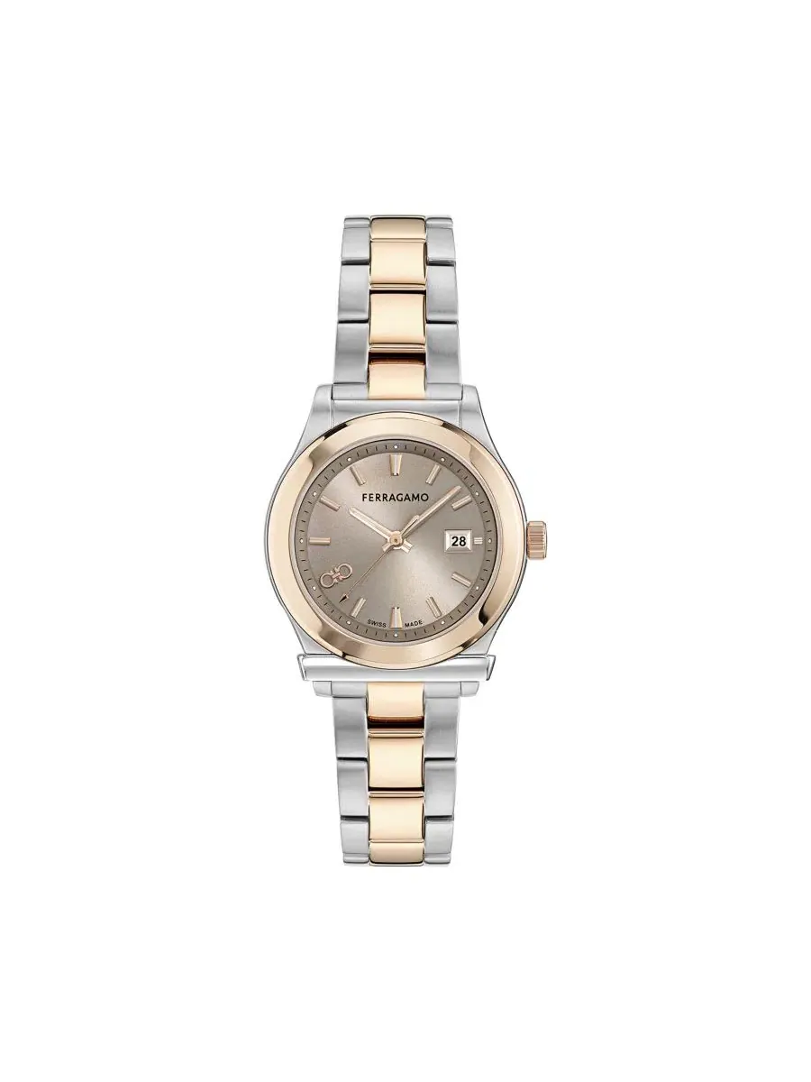 Женские часы 1927 Two-Tone Stainless Steel Bracelet Watch 33mm Ferragamo
