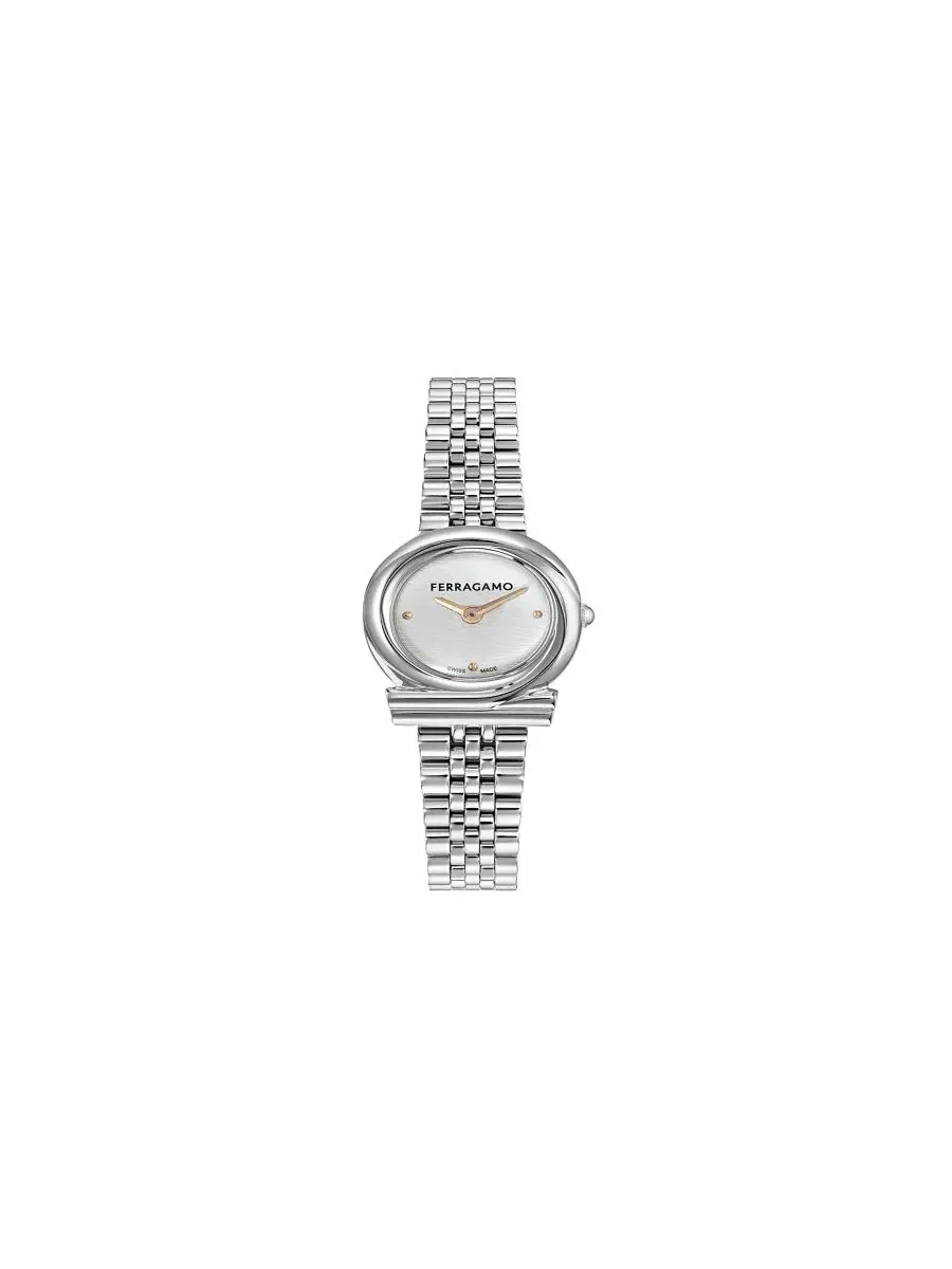 Женские часы с браслетом из нержавеющей стали Silver, 23 мм Ferragamo