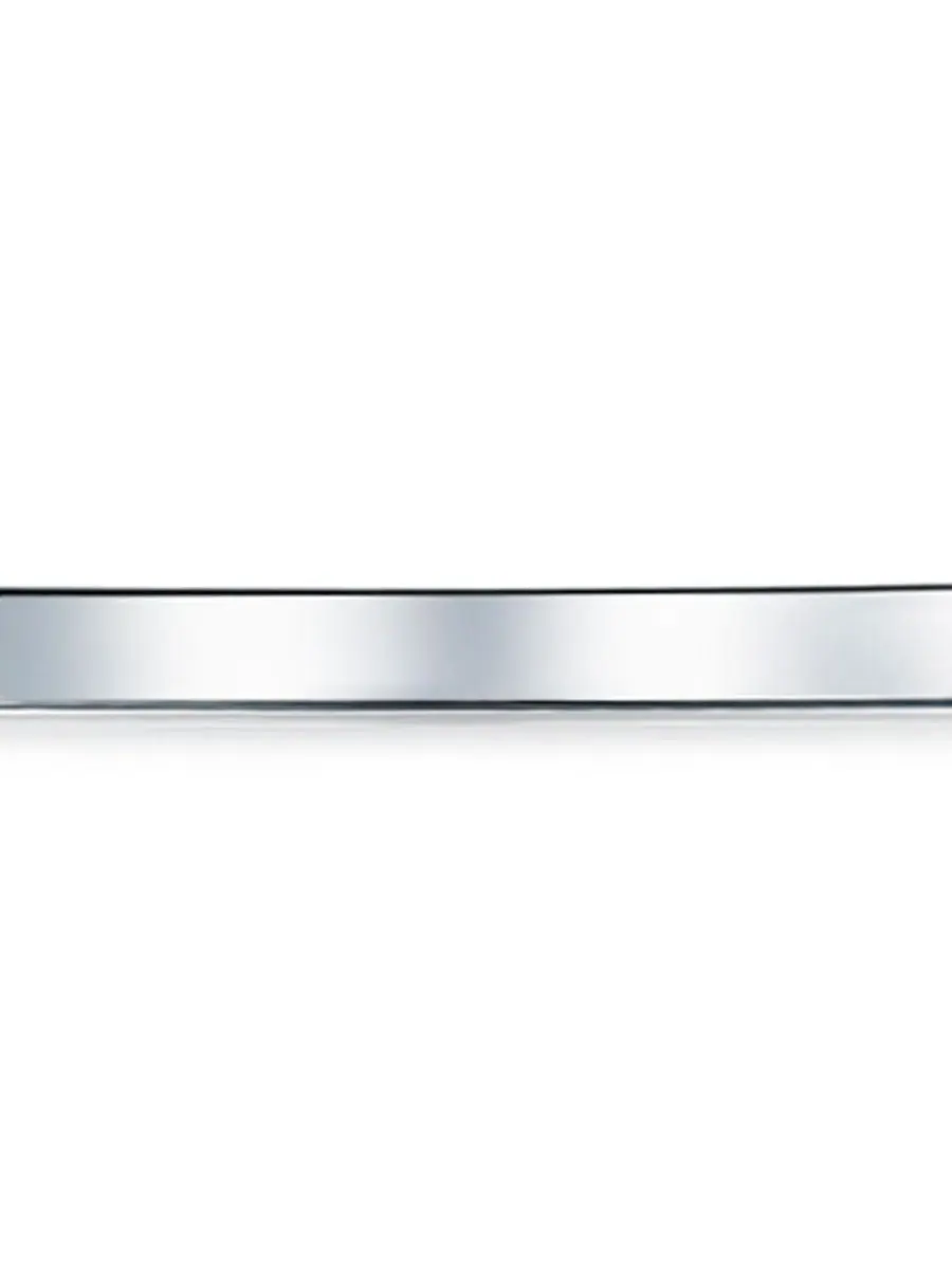 Браслет-манжета Modern Shinny Stackable Square Bangle Bracelet Soid .925 Sterling Silver Bling — изображение 4 из 4