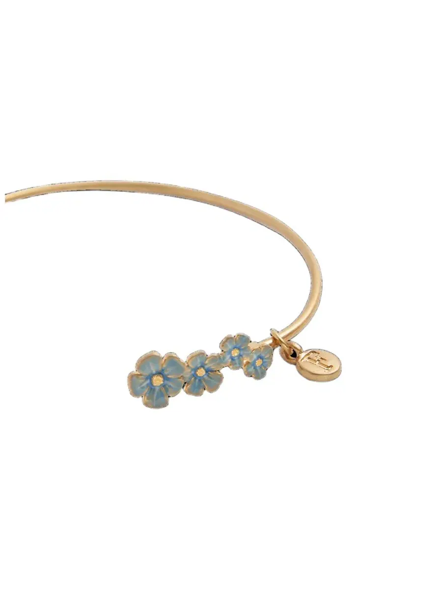 Браслет Forget-Me-Not Bangle Fable England — изображение 6 из 6, оттенок синий золотистый