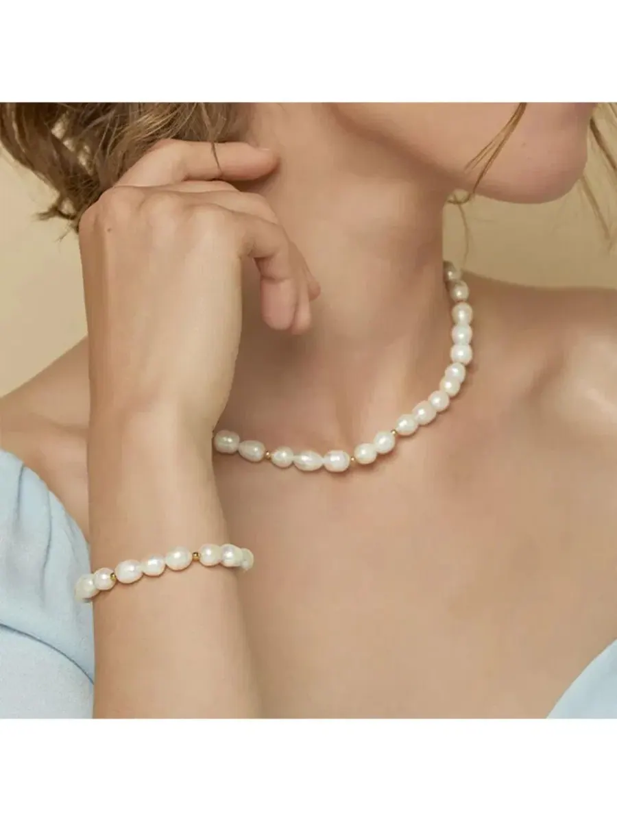 Комплект из ожерелья и браслета из культивированного жемчуга Etermal Spring Bearfruit Jewelry — изображение 2 из 3