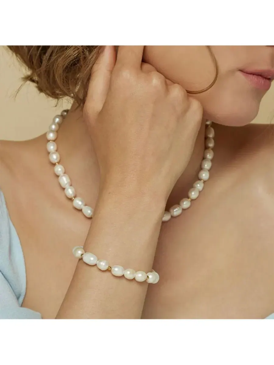 Комплект из ожерелья и браслета из культивированного жемчуга Etermal Spring Bearfruit Jewelry — изображение 3 из 3