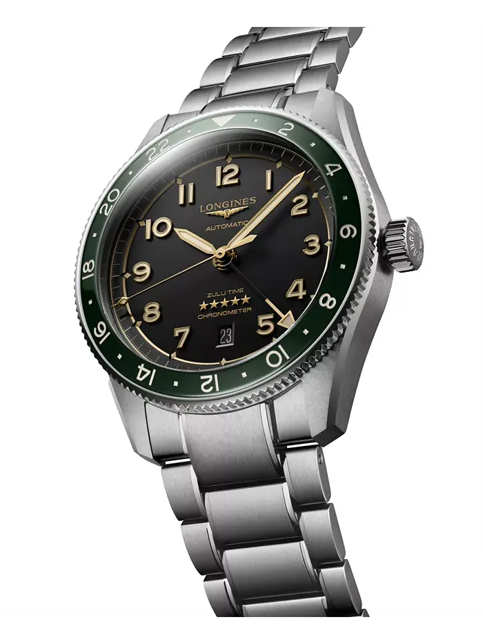 Мужские швейцарские автоматические часы Spirit Zulu Time со стальным браслетом, 42 мм Longines — изображение 3 из 4