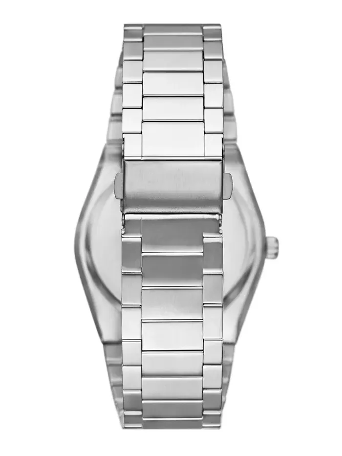 Мужские кварцевые часы Silver Alloy с тремя стрелками, 42mm Folio — изображение 3 из 3