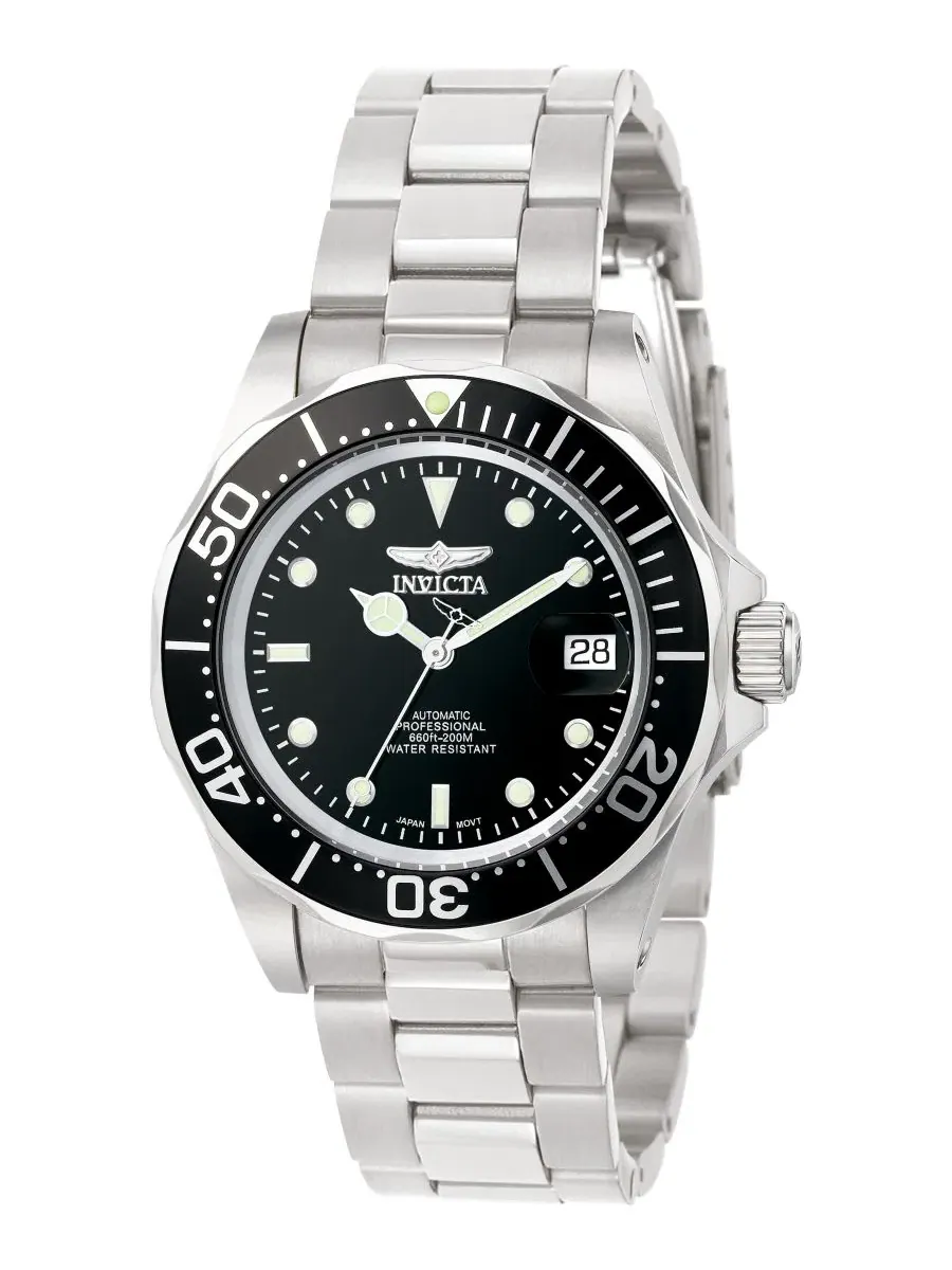 Мужские автоматические часы Pro Diver с черным циферблатом Invicta — изображение 1 из 2, оттенок черный