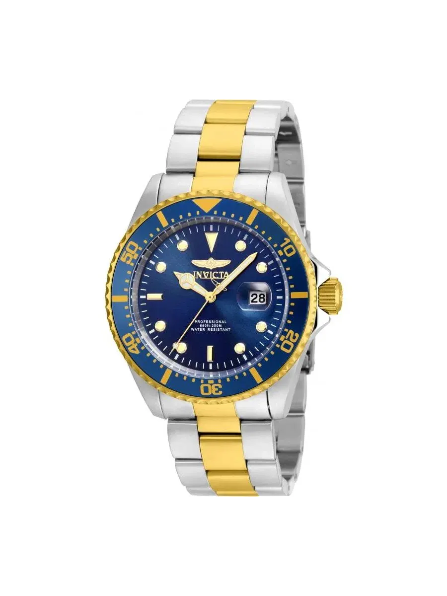 Мужские часы Pro Diver Quartz с синим циферблатом Invicta
