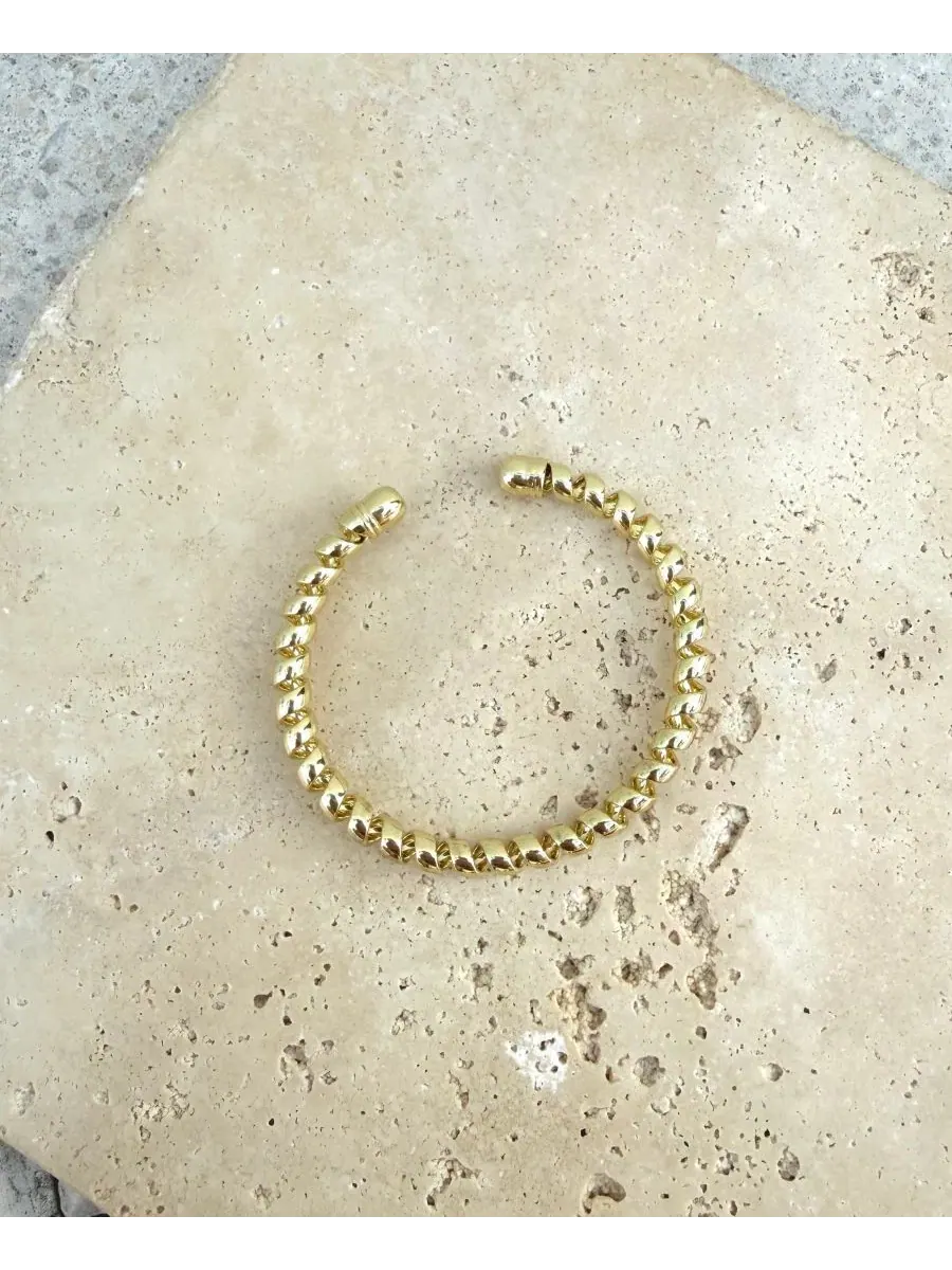 Браслет-манжета с позолотой Coil Cuff ADORNIA — изображение 3 из 3