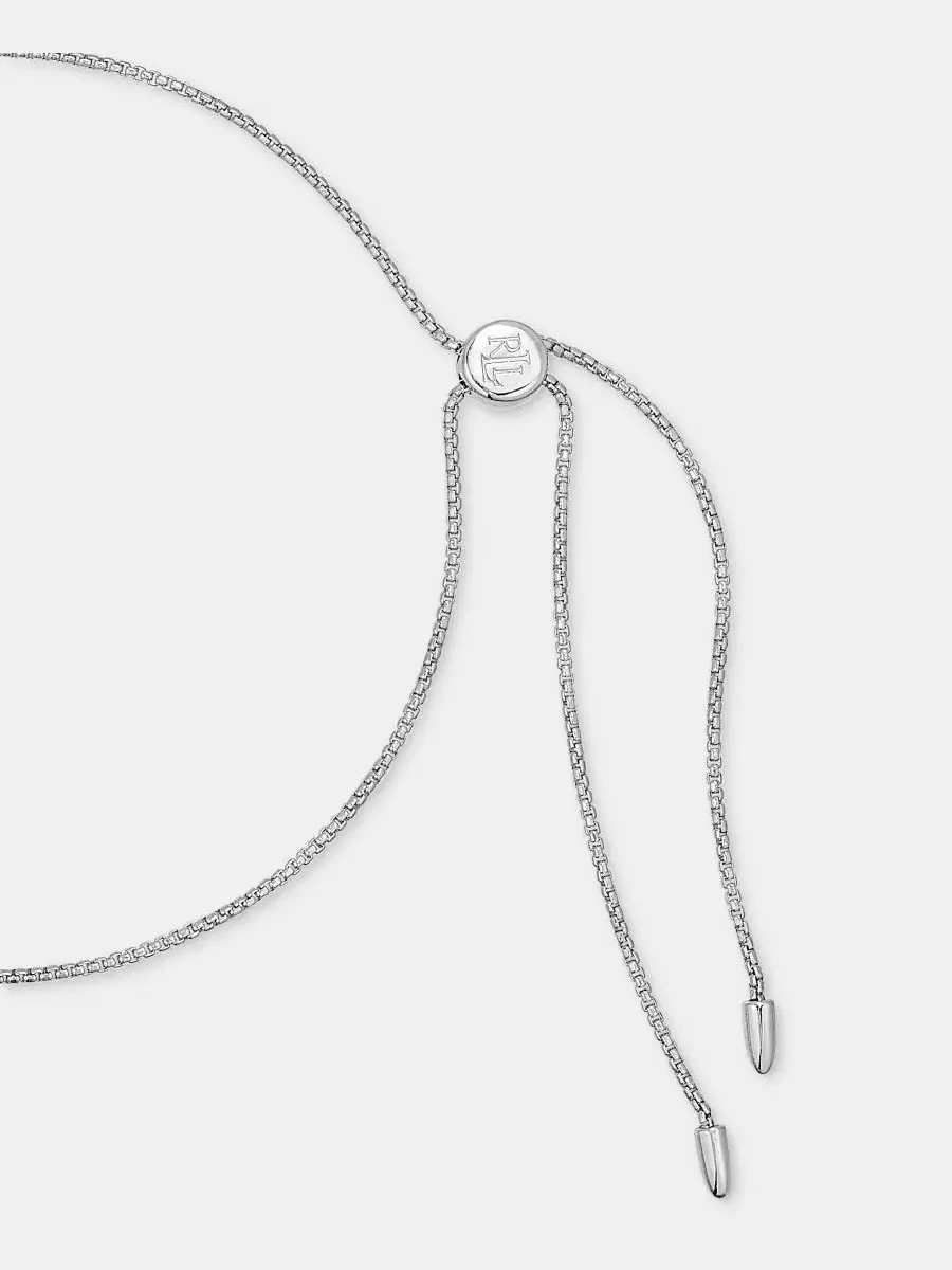 Кулон с подвеской-лошадью Equestrian Pendant, регулируемый Lauren Ralph Lauren — изображение 3 из 5, оттенок серебряный