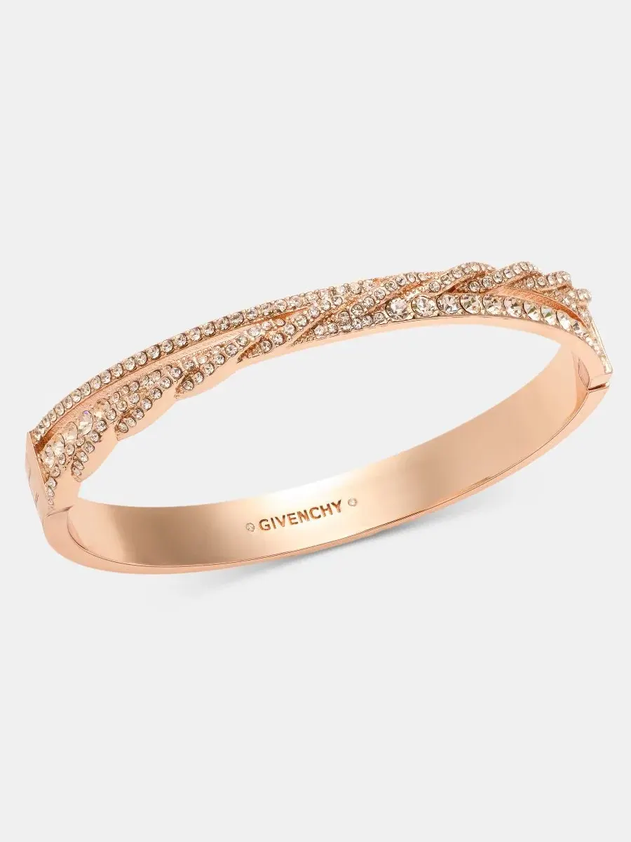 Браслет Pavé Twist Bangle Givenchy — изображение 2 из 3, оттенок темный розовый