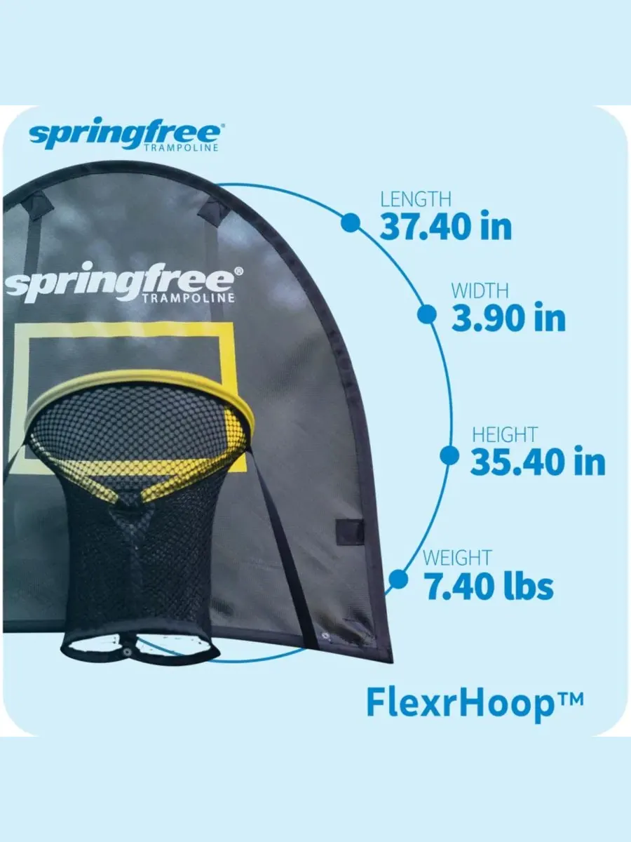 Баскетбольное кольцо FlexrHoop для батута Springfree Trampoline — изображение 2 из 7, оттенок черный