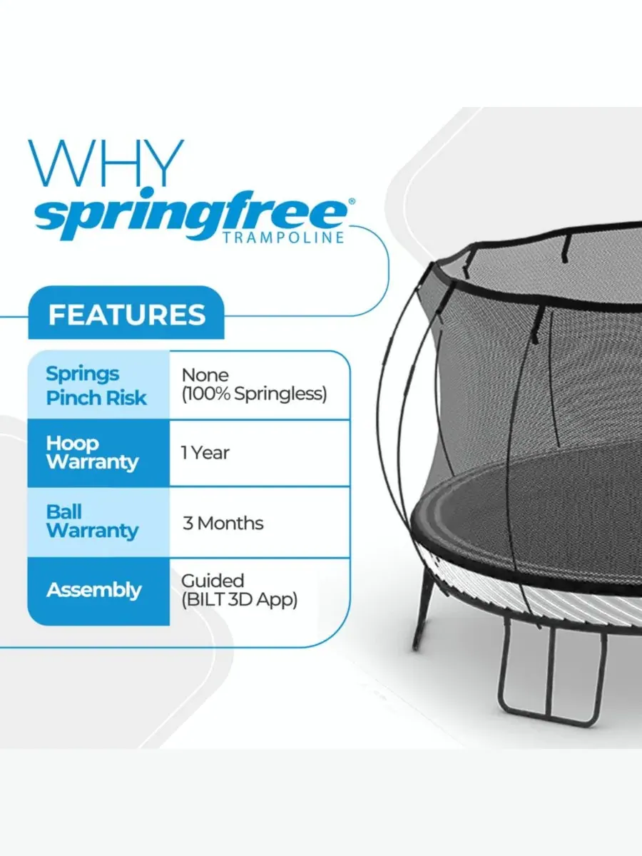 Баскетбольное кольцо FlexrHoop для батута Springfree Trampoline — изображение 3 из 7, оттенок черный