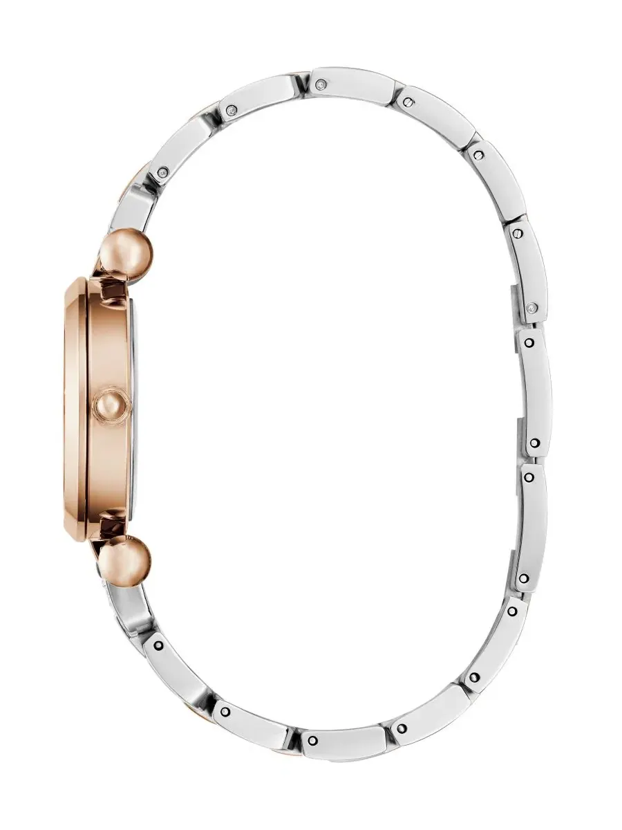 Женские часы Quartz Two-Tone Stainless Steel 30mm GUESS — изображение 3 из 6, оттенок белый