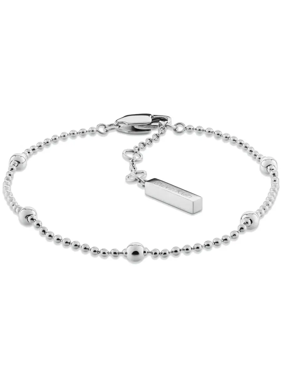 Комплект браслетов с подвеской-цепочкой Layered Chain Ball Calvin Klein — изображение 3 из 7, оттенок серебряный