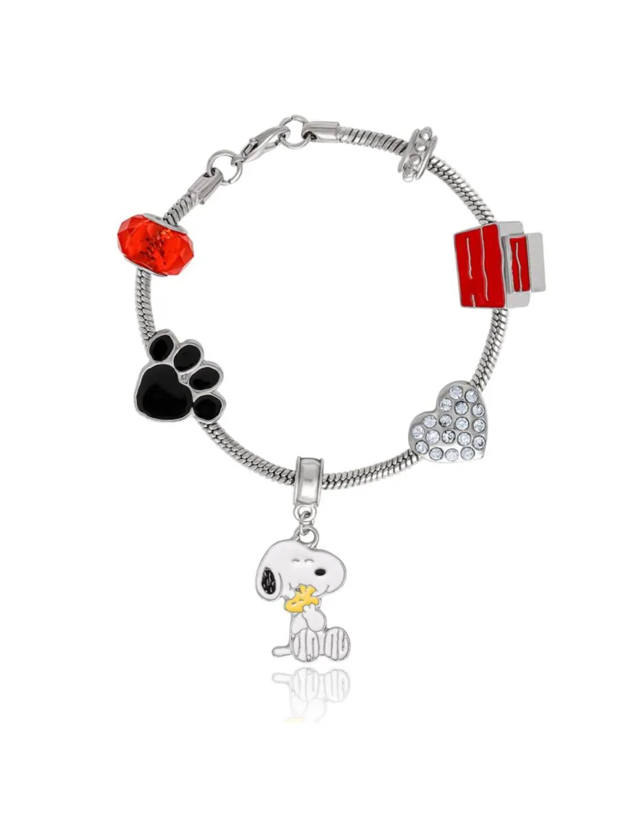 Браслет с подвесками Снупи - 6 уникальных подвесок Peanuts