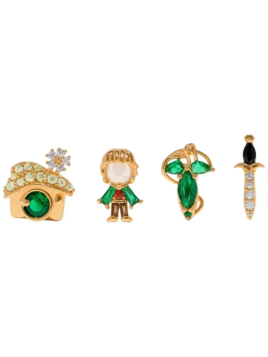 Серьги-пусеты Frodo Earring Set Girls Crew — изображение 2 из 3, оттенок золото