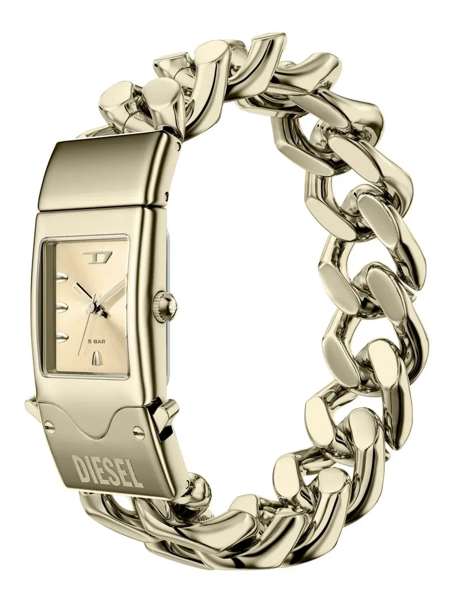 Часы наручные Closer Quartz Three-Hand Gold Stainless Steel Diesel — изображение 4 из 7, оттенок золото