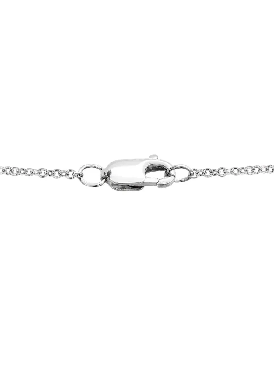 Кулон с бриллиантами в белом золоте 14к, модель Diamond Teardrop-Inspired Jewelry Wrapped in Love — изображение 4 из 5