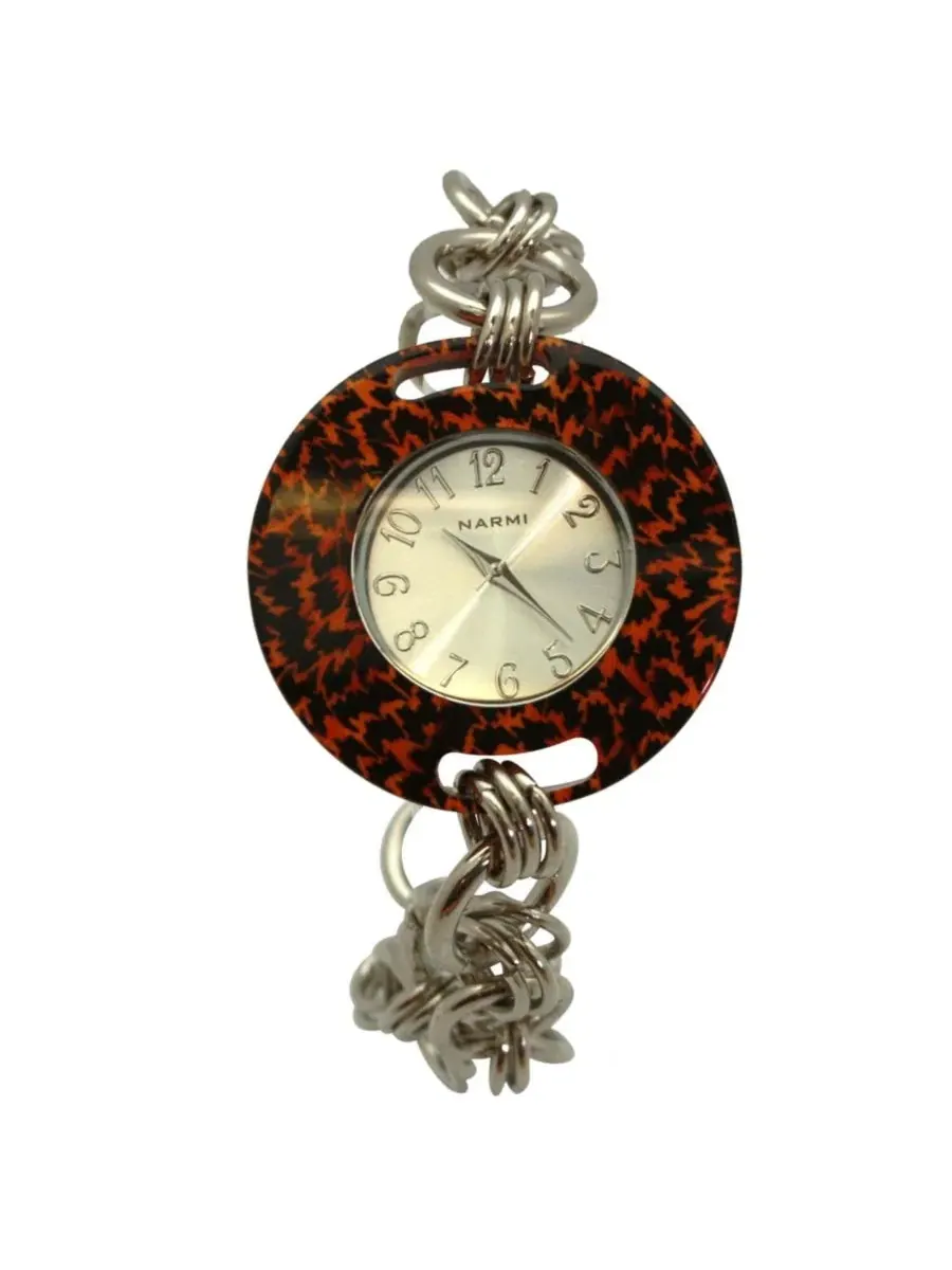 Женские часы с браслетом Cheetah Bracelet Big Face Olivia Pratt — изображение 1 из 4, оттенок бежевый