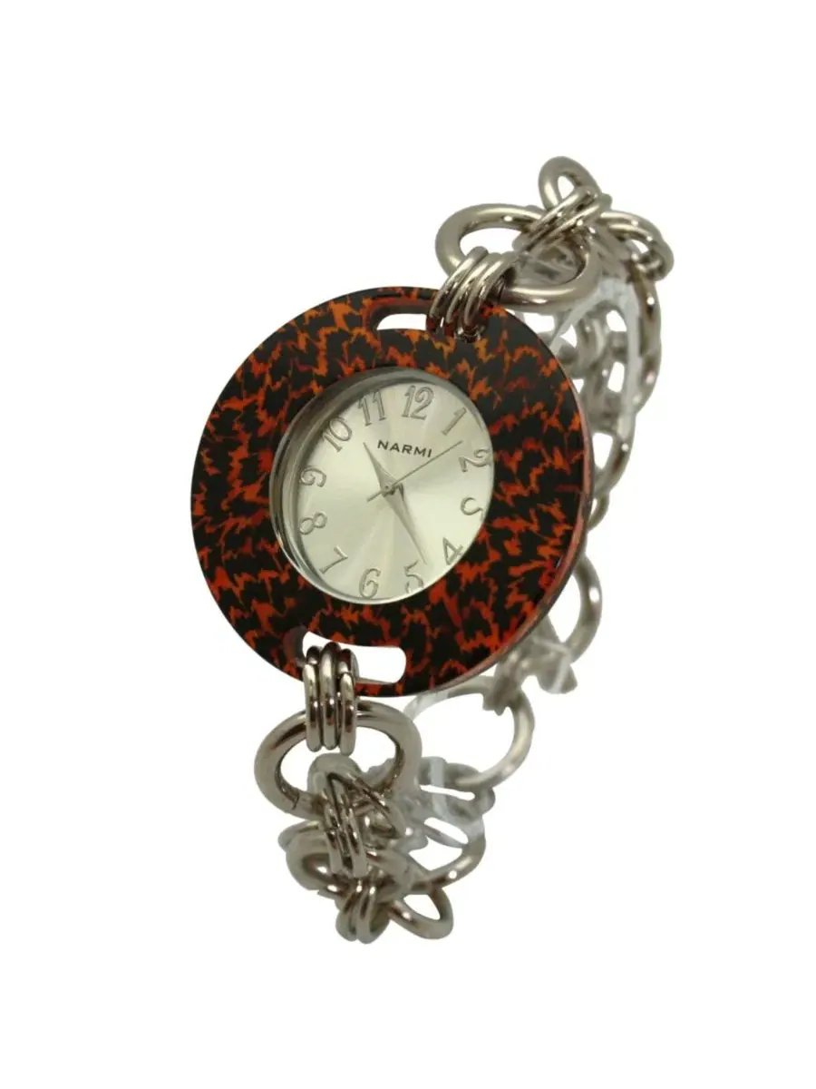 Женские часы с браслетом Cheetah Bracelet Big Face Olivia Pratt — изображение 2 из 4, оттенок бежевый