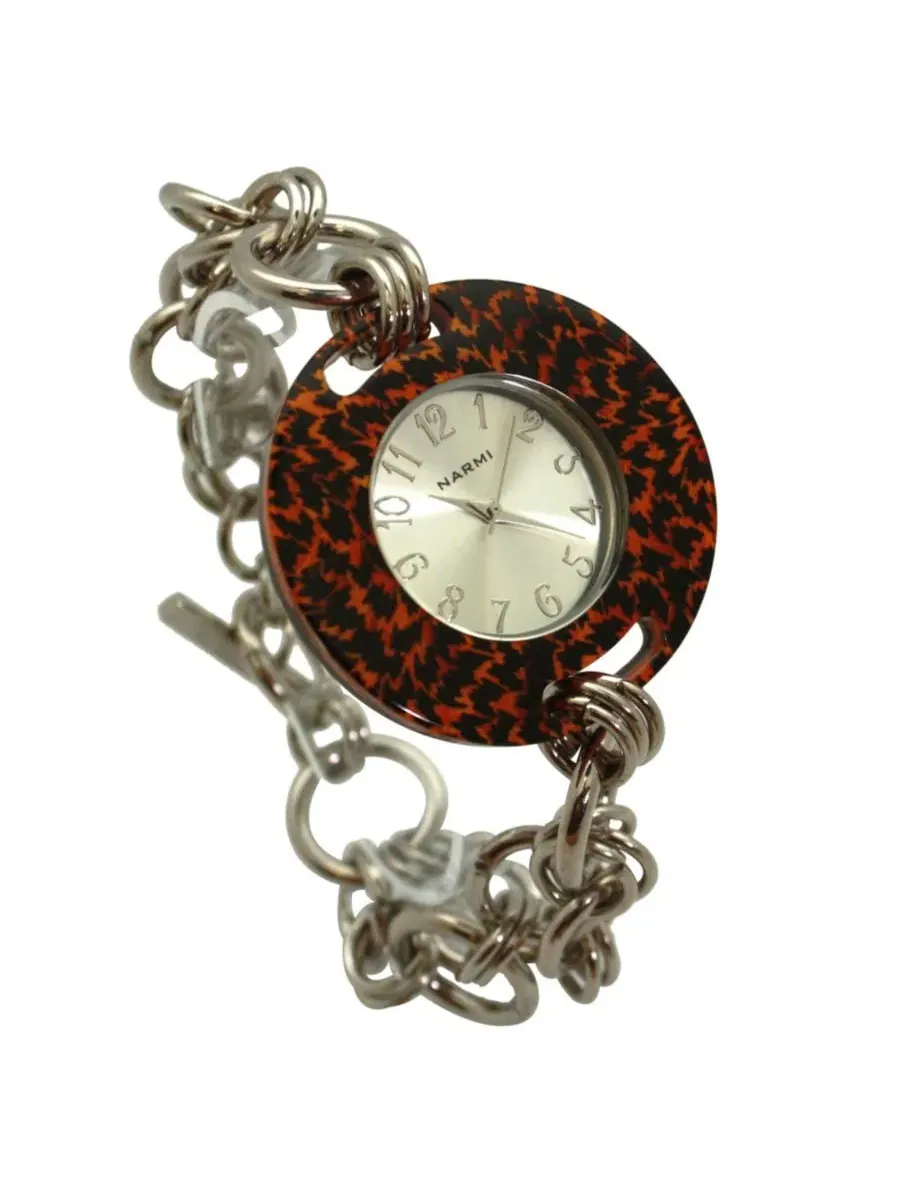 Женские часы с браслетом Cheetah Bracelet Big Face Olivia Pratt — изображение 3 из 4, оттенок бежевый