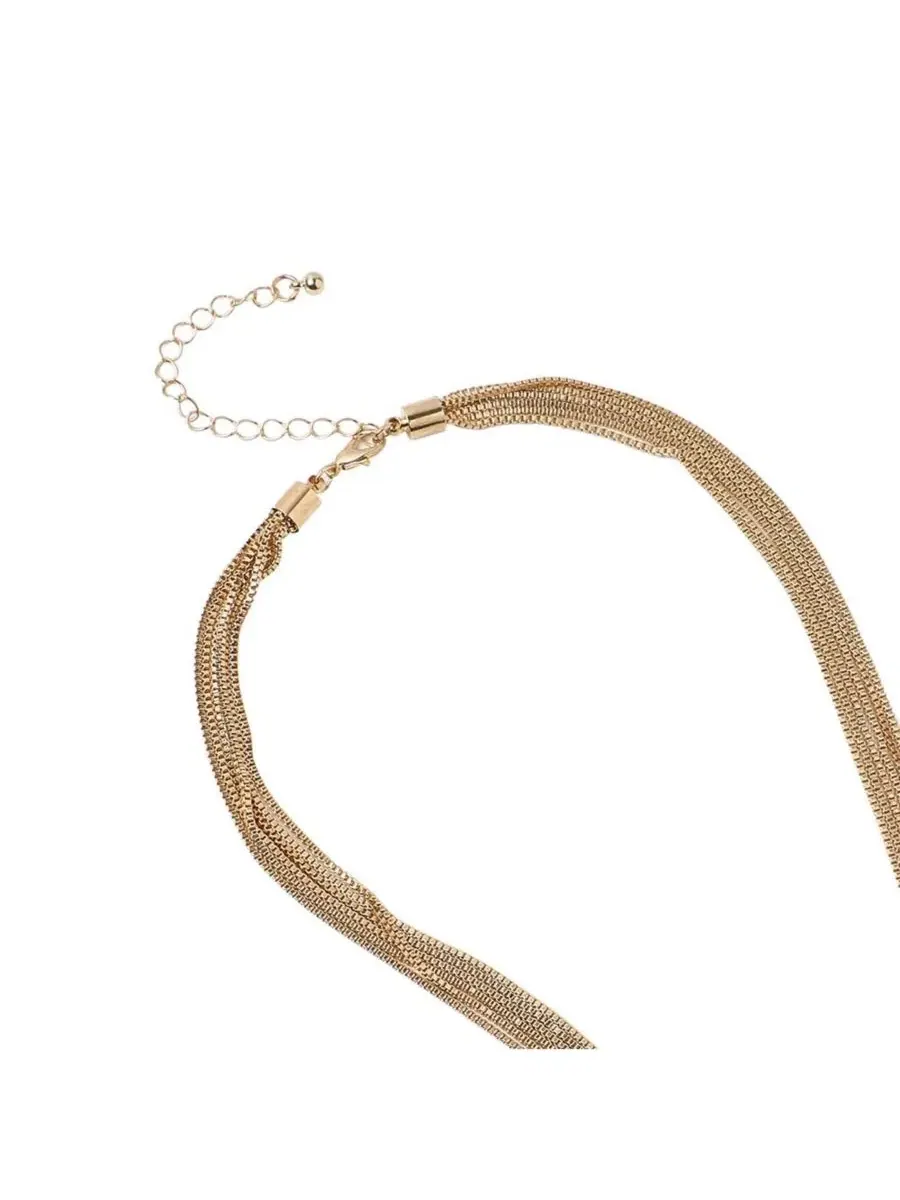 Женское колье-лариат с цепочкой, модель The Ballchain Lariat SOHI — изображение 6 из 6, оттенок золото