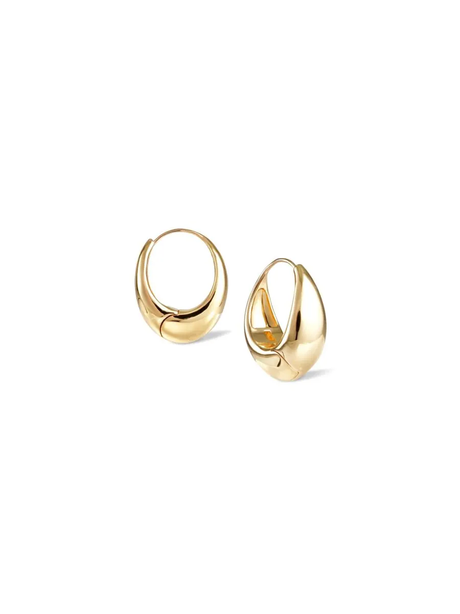 Серьги-кольца с подвесками RETRO CHIC — изображение 1 из 3, оттенок золото