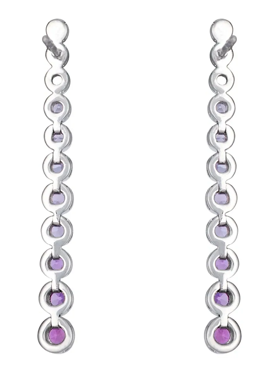 Серьги с розовым и белым сапфиром Strawberry Ombré Le Vian — изображение 2 из 3, оттенок золотистый