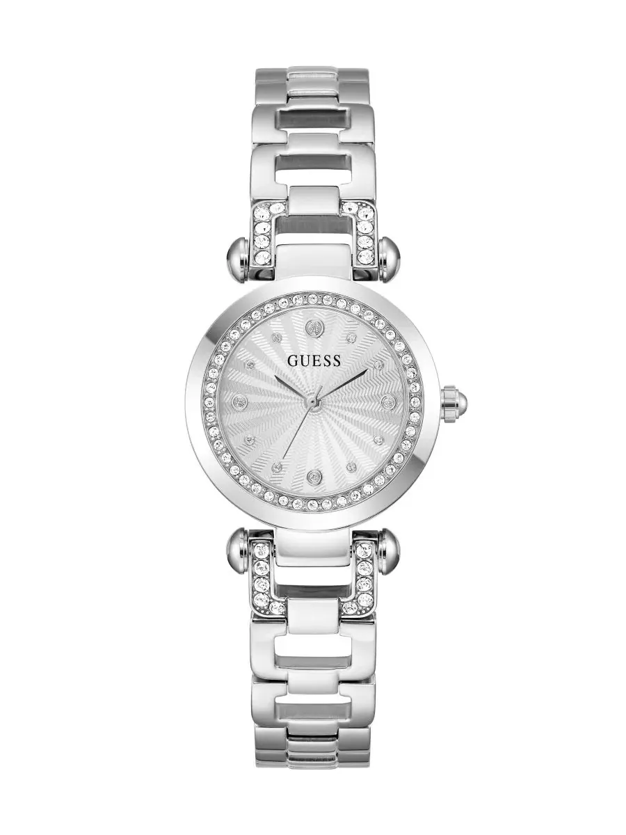 Часы с хрустальным безелем, 30 мм GUESS